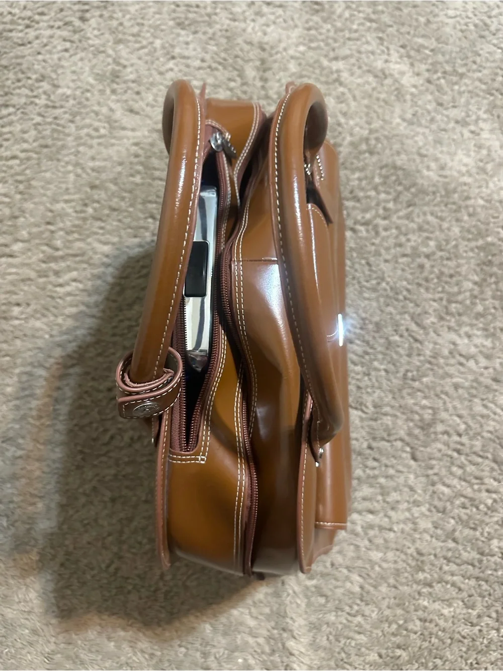 McKlein EDGEBROOK leather business briefcase